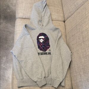 A Bathing Ape Gray Hoodie Sweater